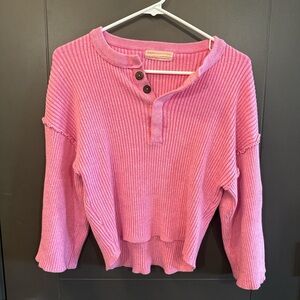 Urban Outfitters Ribbed Sweater with Button Detail